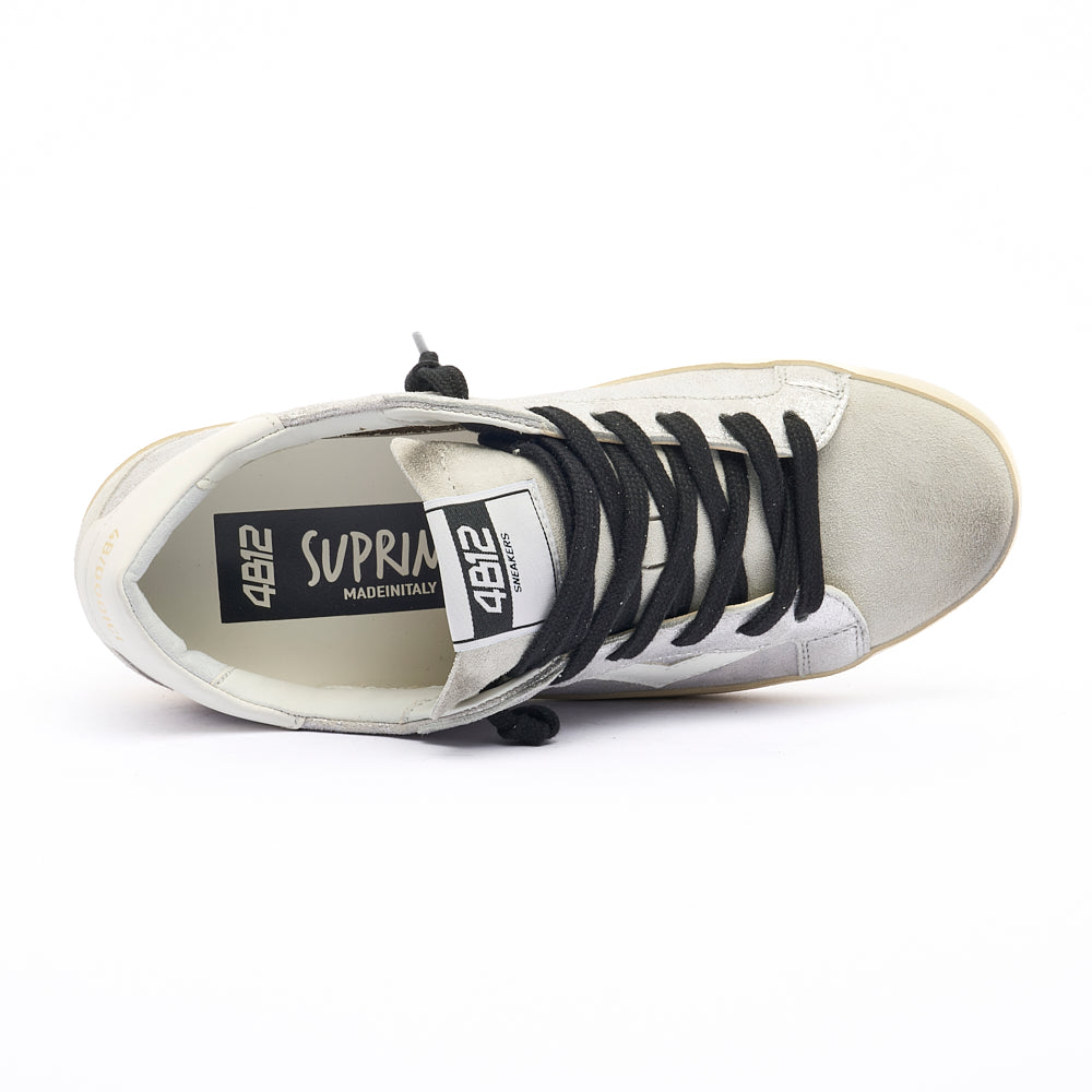 4B12 Trainer | Suprime Bianco Argento