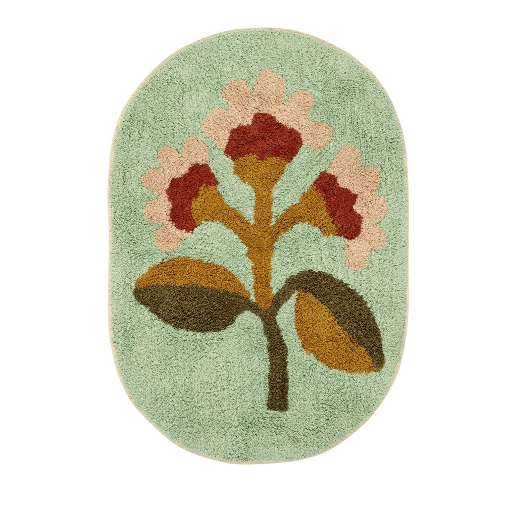 Oval Bath Mat | Mint