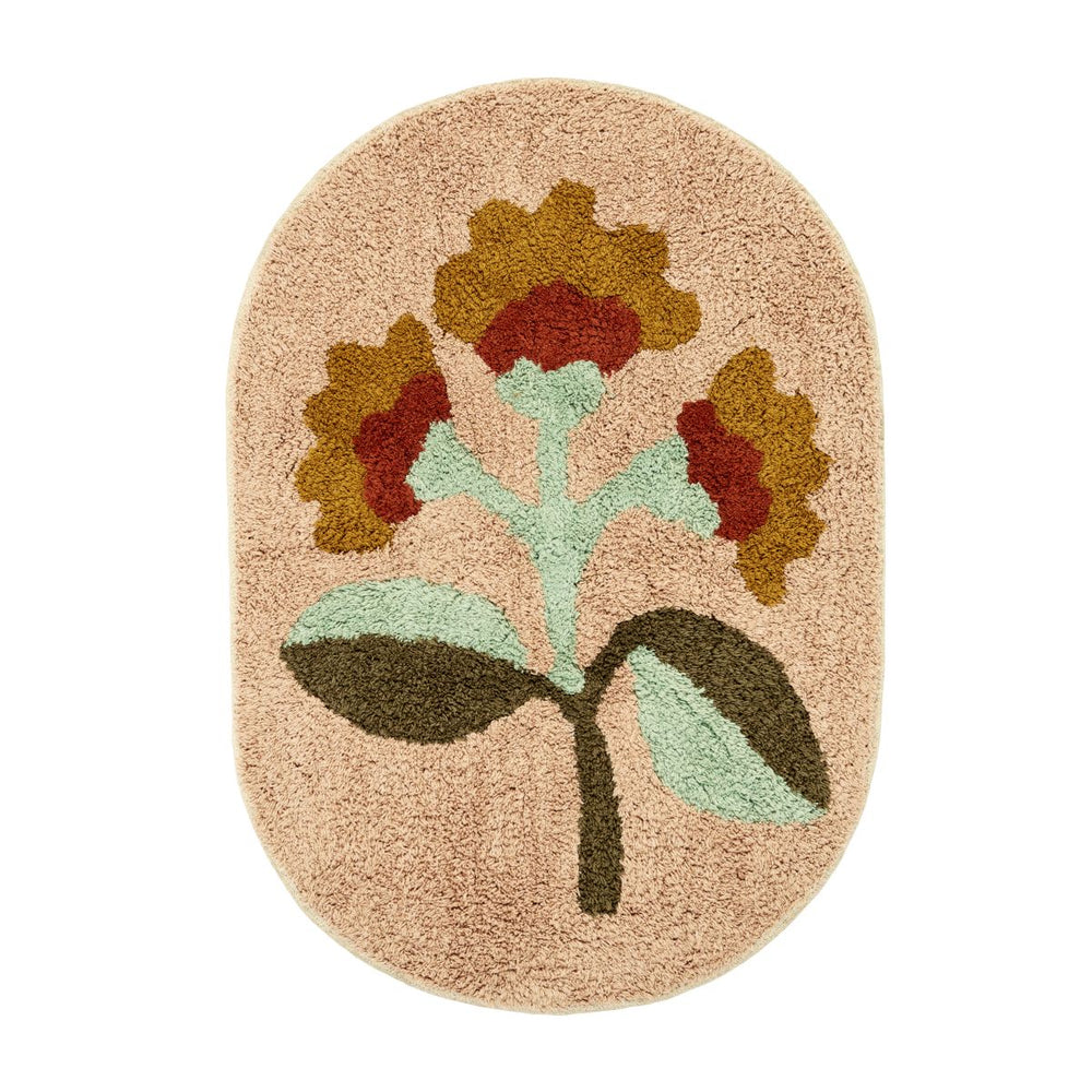 Oval Bath Mat | Rose