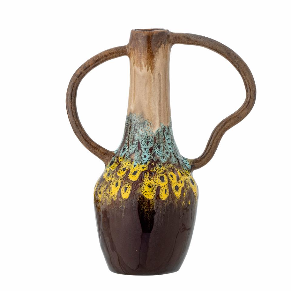 Brown Stoneware Vase
