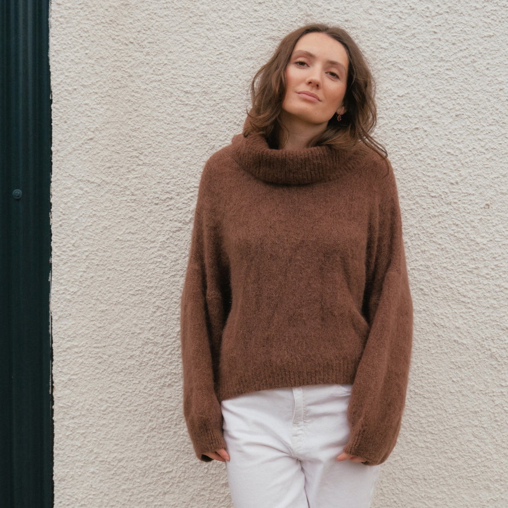 American Dreams Cocoa Alpaca Pullover