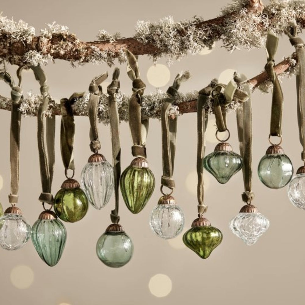 Adisa Bauble Jar | Mixed Green & Clear