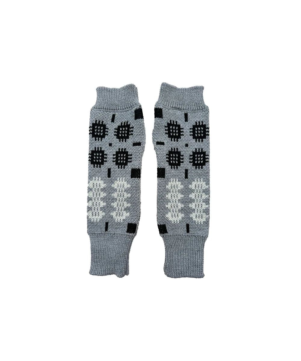 Carthen Merino Fingerless Mittens | Grey Melange