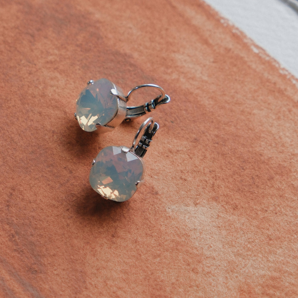 Classic Earrings | Cloudy White