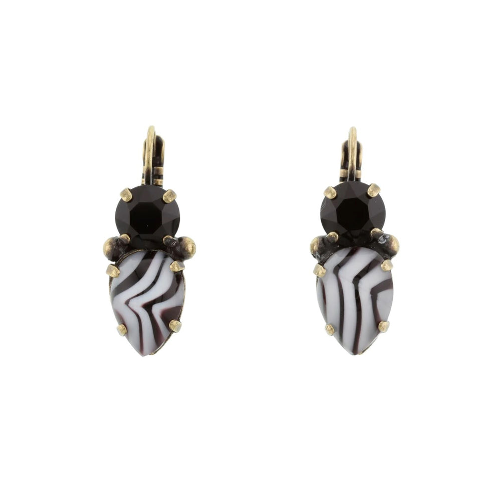 Ela Earrings | Zebra