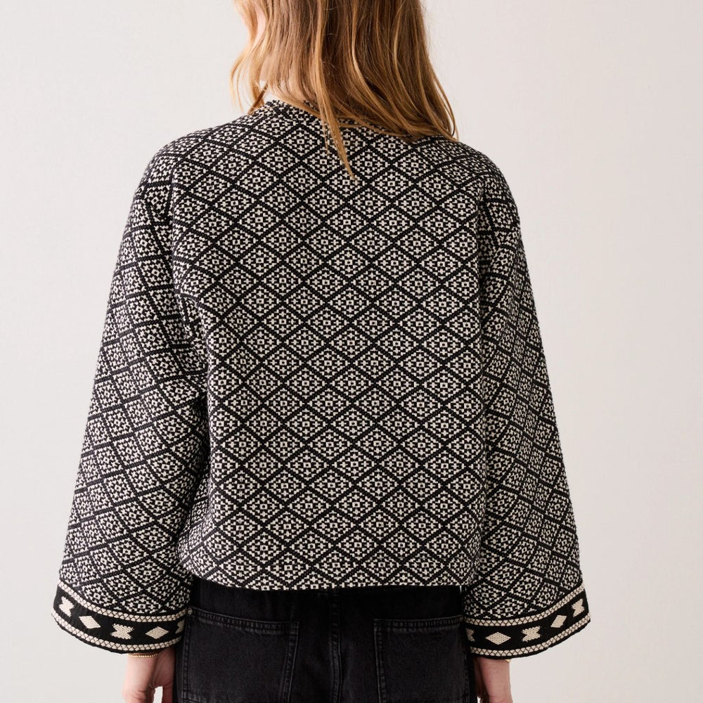 Summum Black Jacquard Jacket
