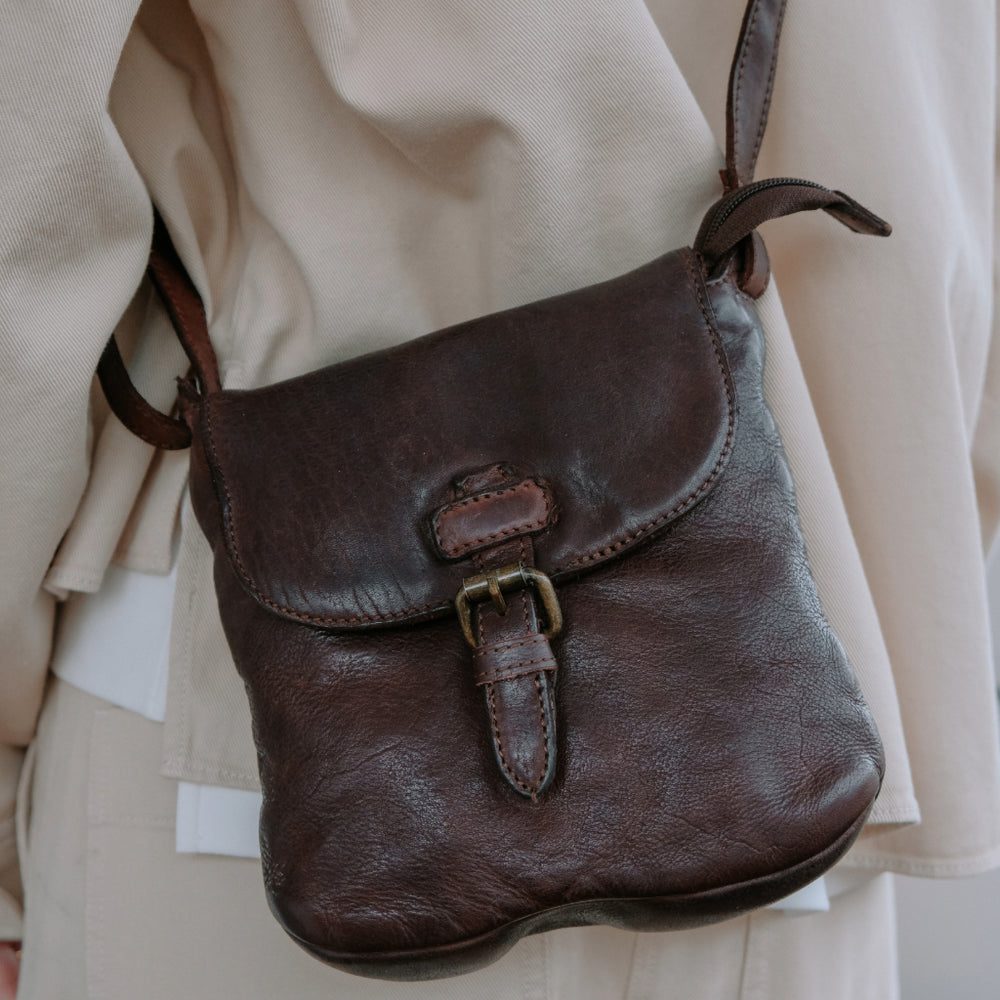 Jini Leather Bag | Brown