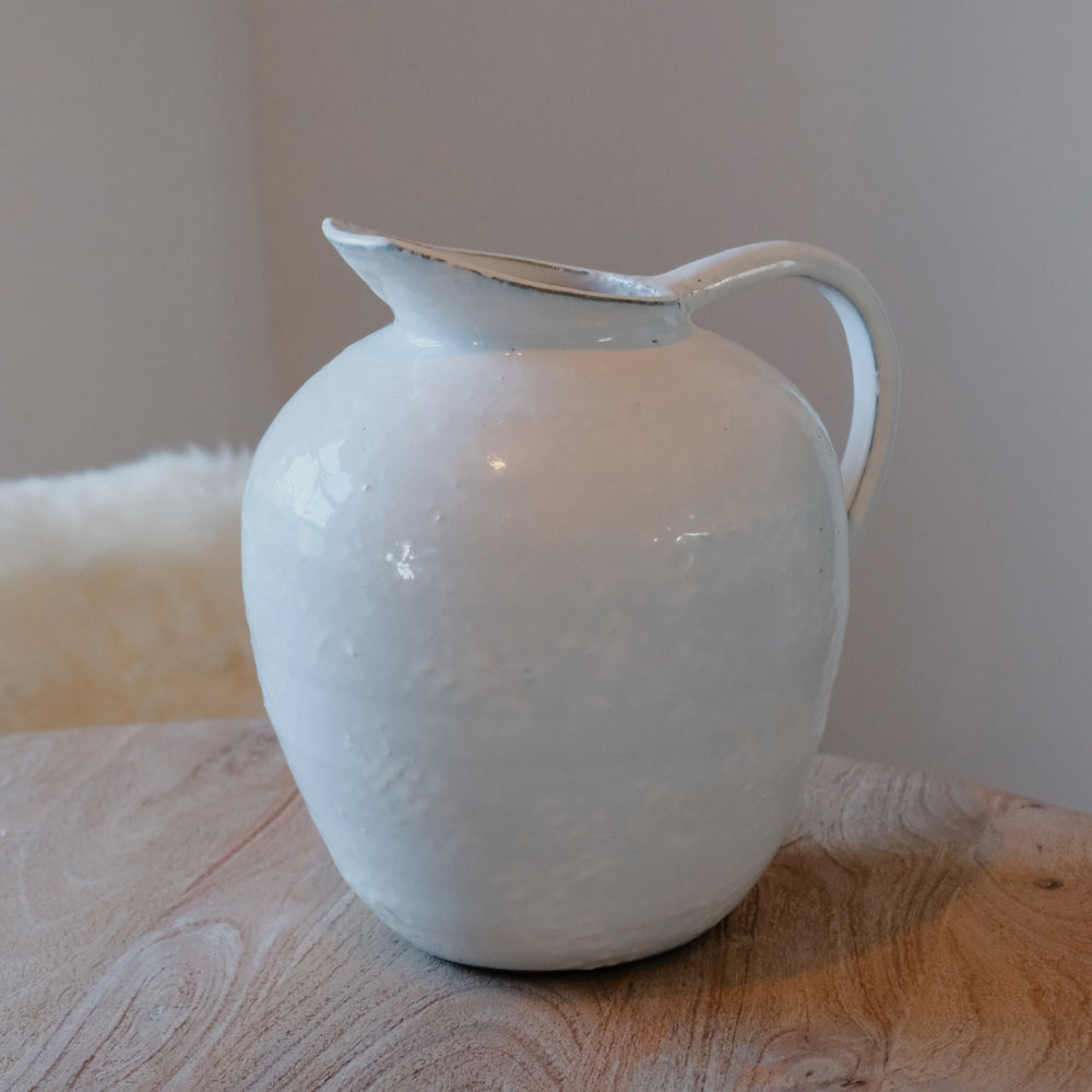 White Rustic Jug | Large