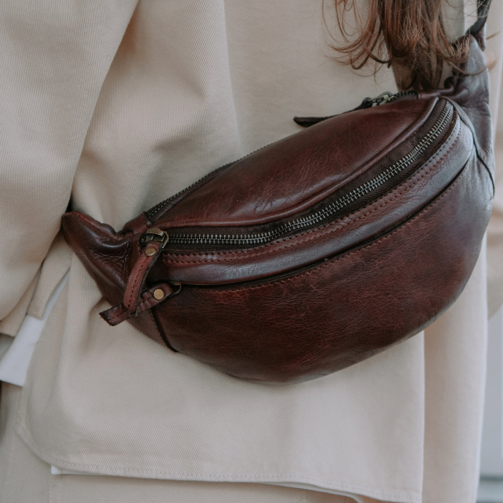 Lili Leather Bag | Brown