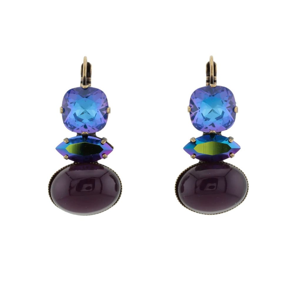 Lili Earrings | Purple & Blue
