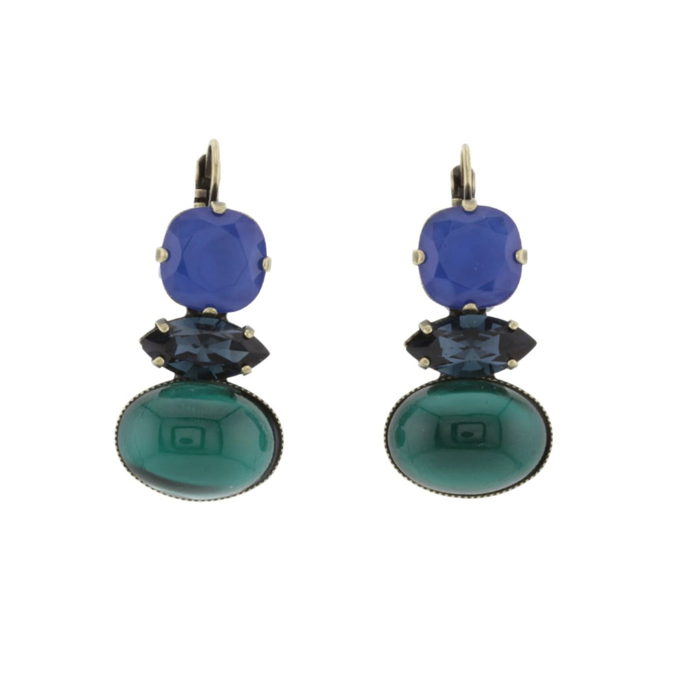 Lili Earrings | Teal & Blue
