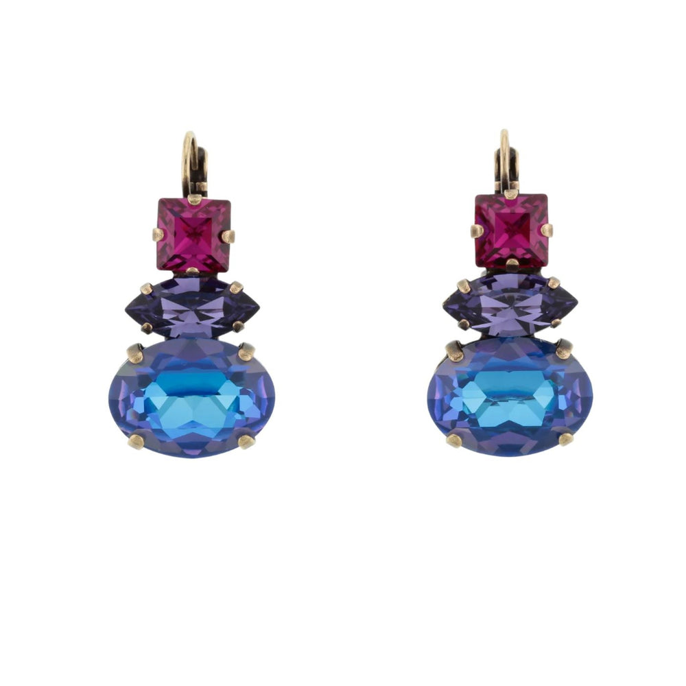Lois Earrings | Blue & Purple
