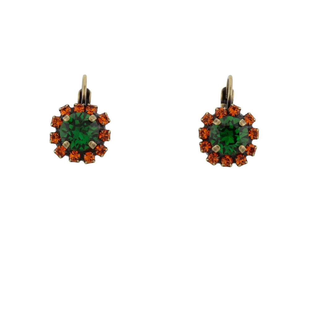 Nansi Earrings | Green & Orange