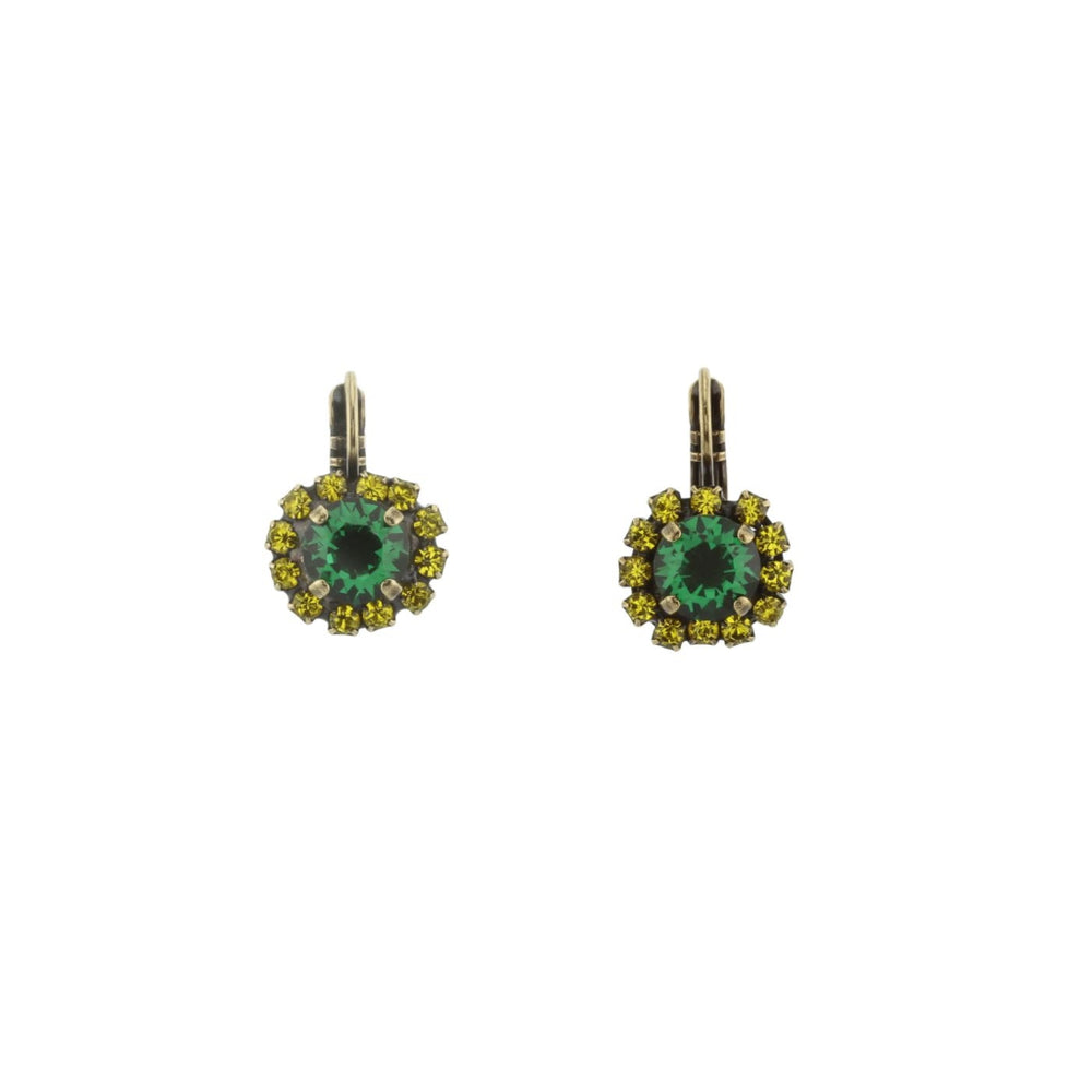 Nansi Earrings | Green & Yellow