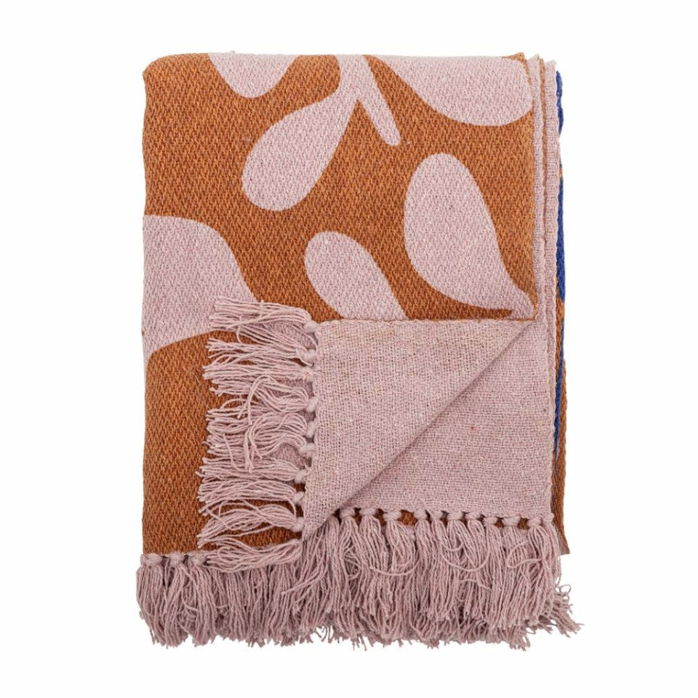 Orange & Pink Cotton Throw