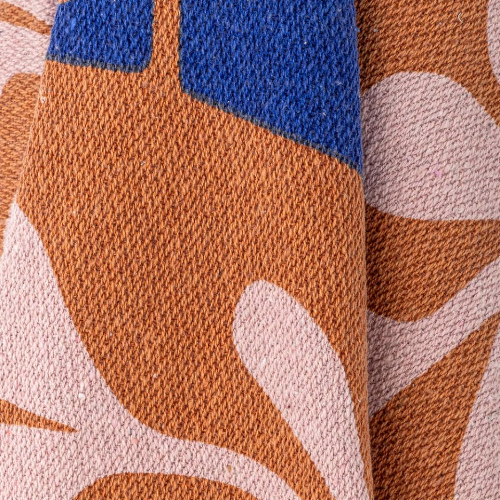 Orange & Pink Cotton Throw