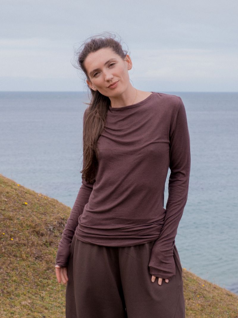 Sort Aarhus Boatneck Top | Moro