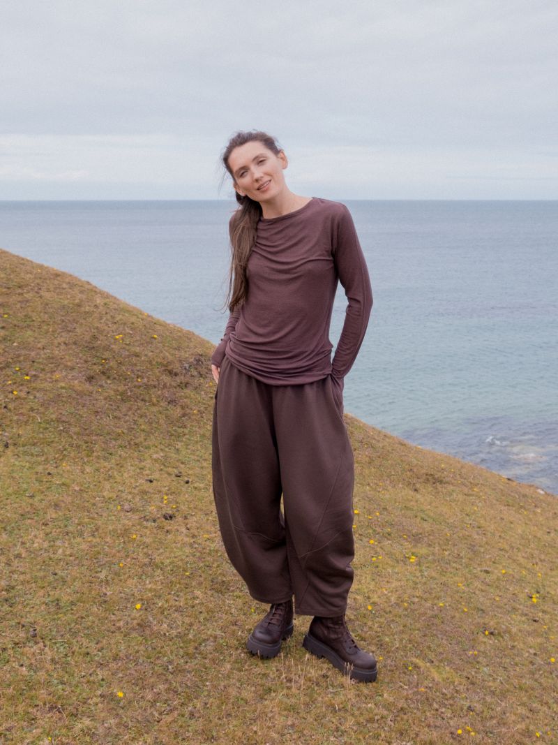 Sort Aarhus Boatneck Top | Moro