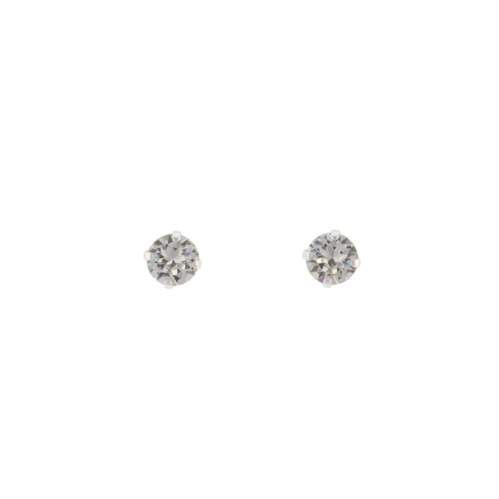 Clustdlysau Stud Syml | Clir
