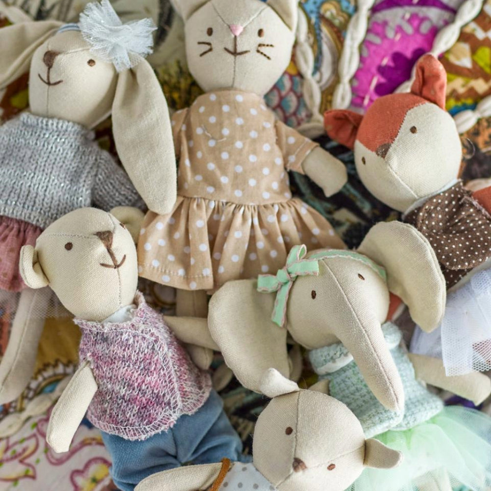 Six Animal Dolls