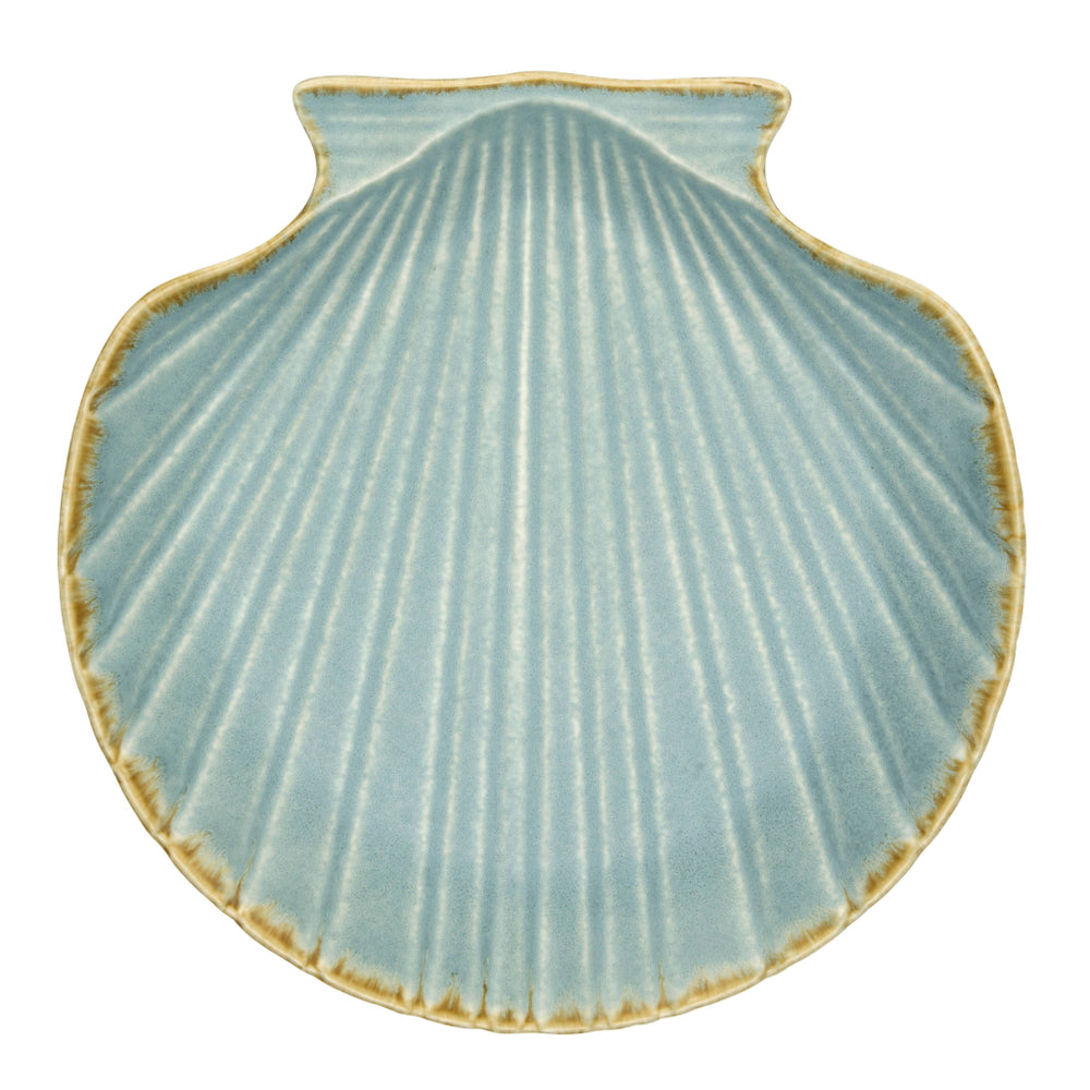 Stoneware Shell Tray | Blue