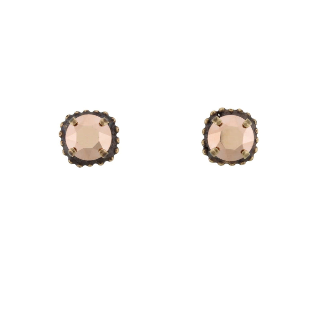 Stud Earrings | Bronze