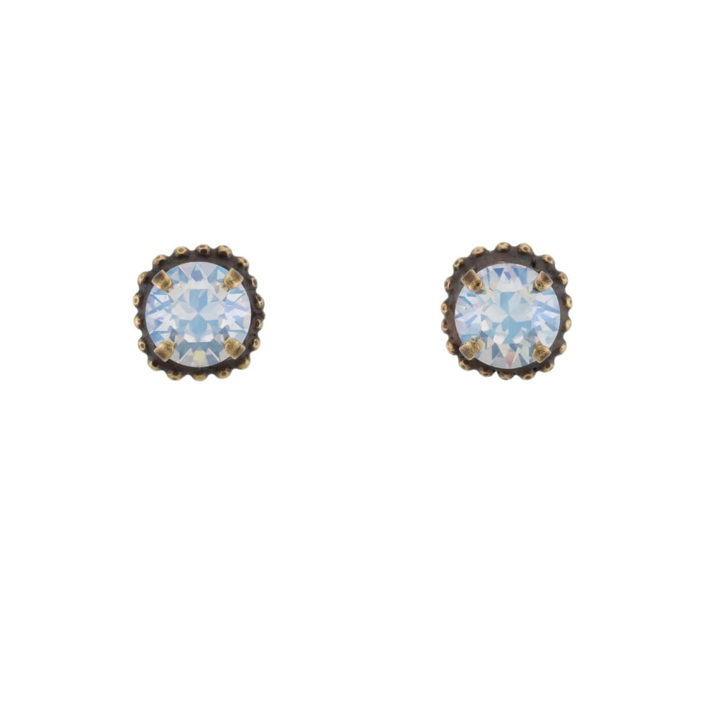Stud Earrings | Clear Bronze