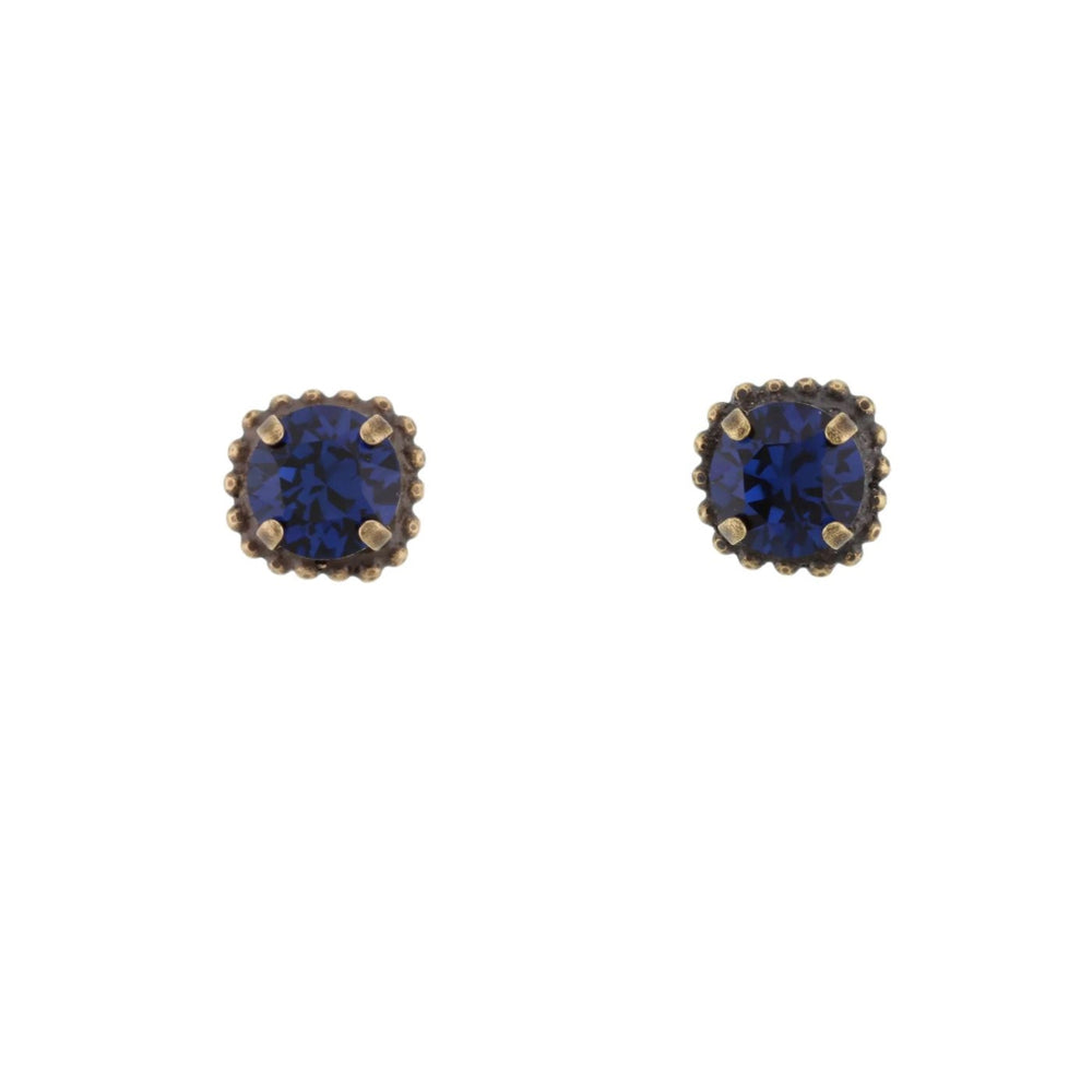 Stud Earrings | Deep Blue