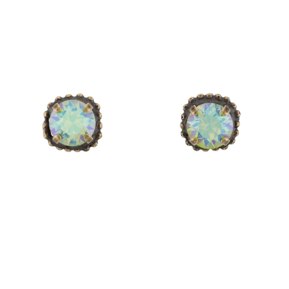 Stud Earrings | Green Sparkle