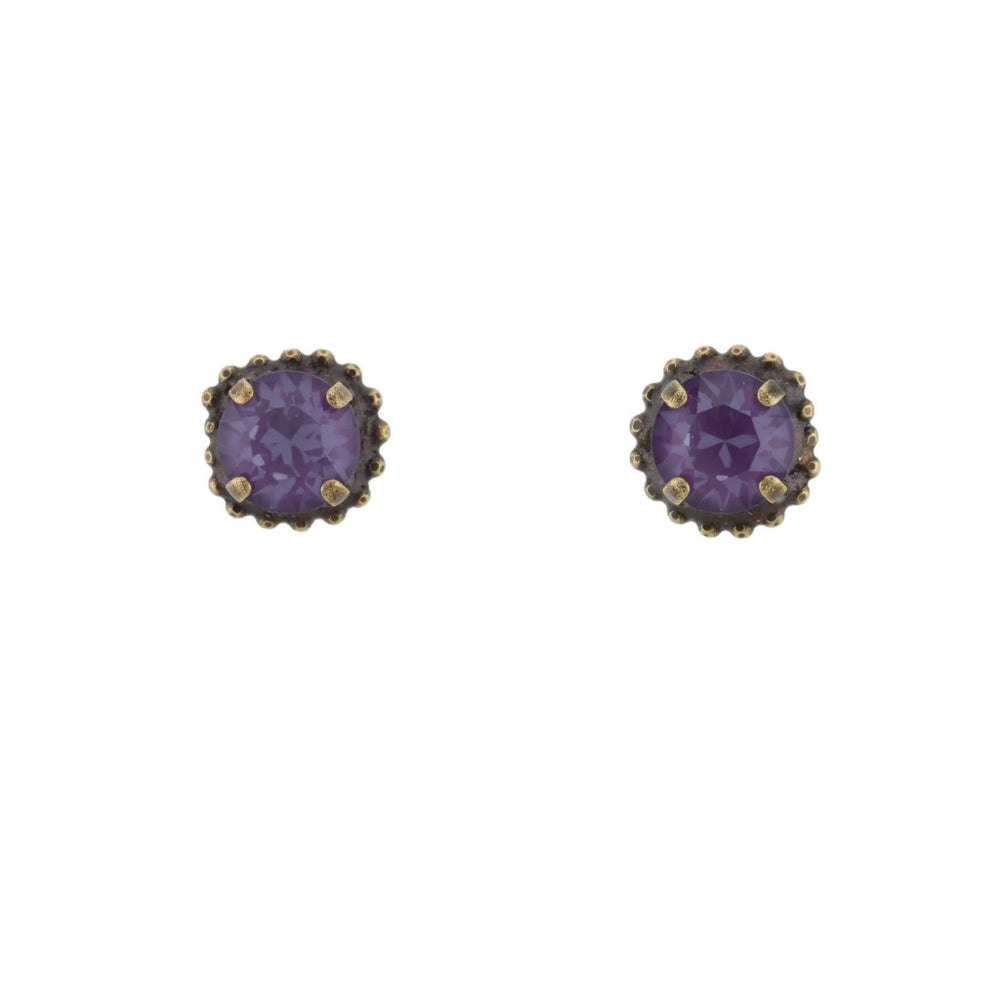 Stud Earrings | Purple