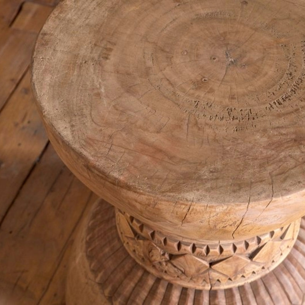 Taru Carved Side Table