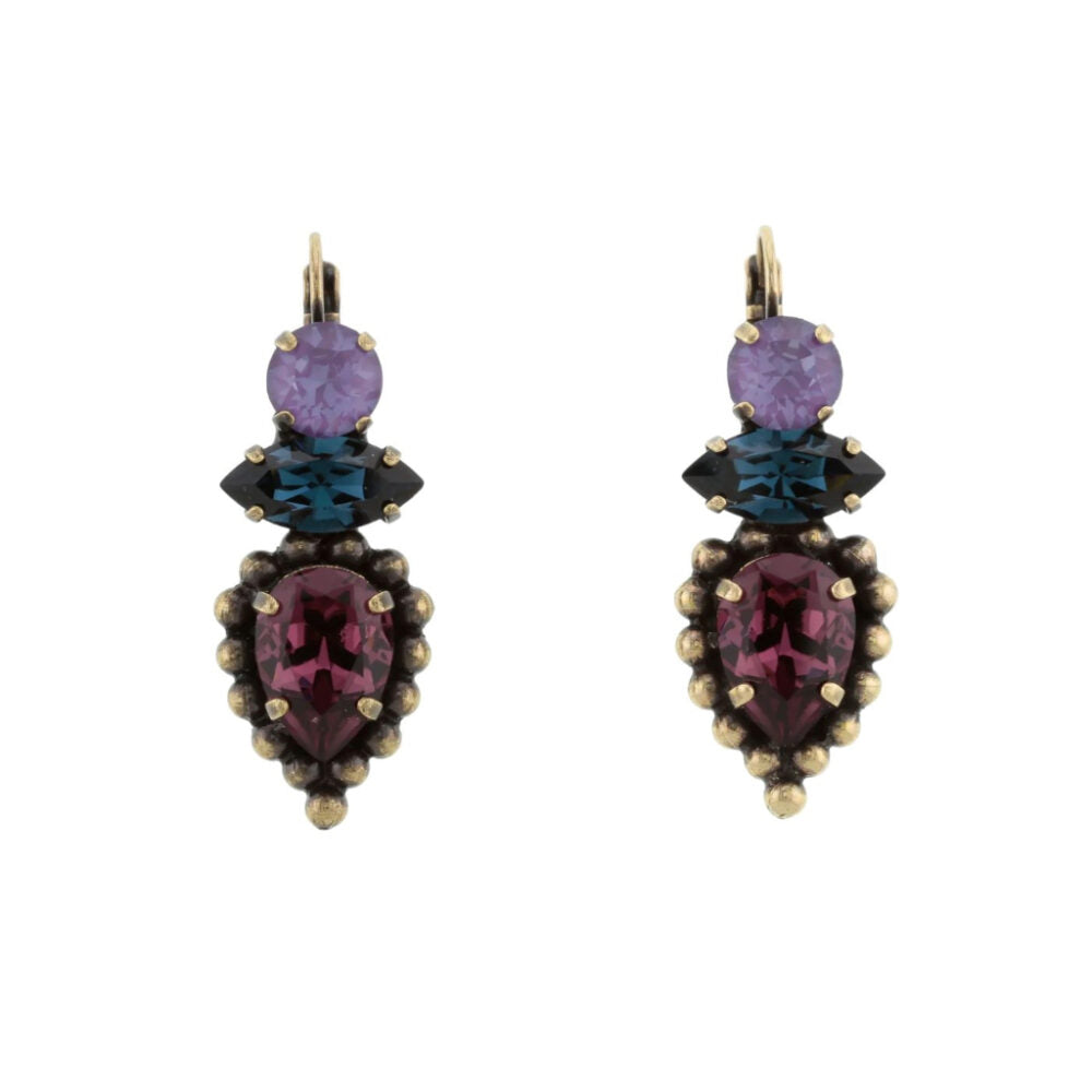 Teleri Earrings | Dark Purple