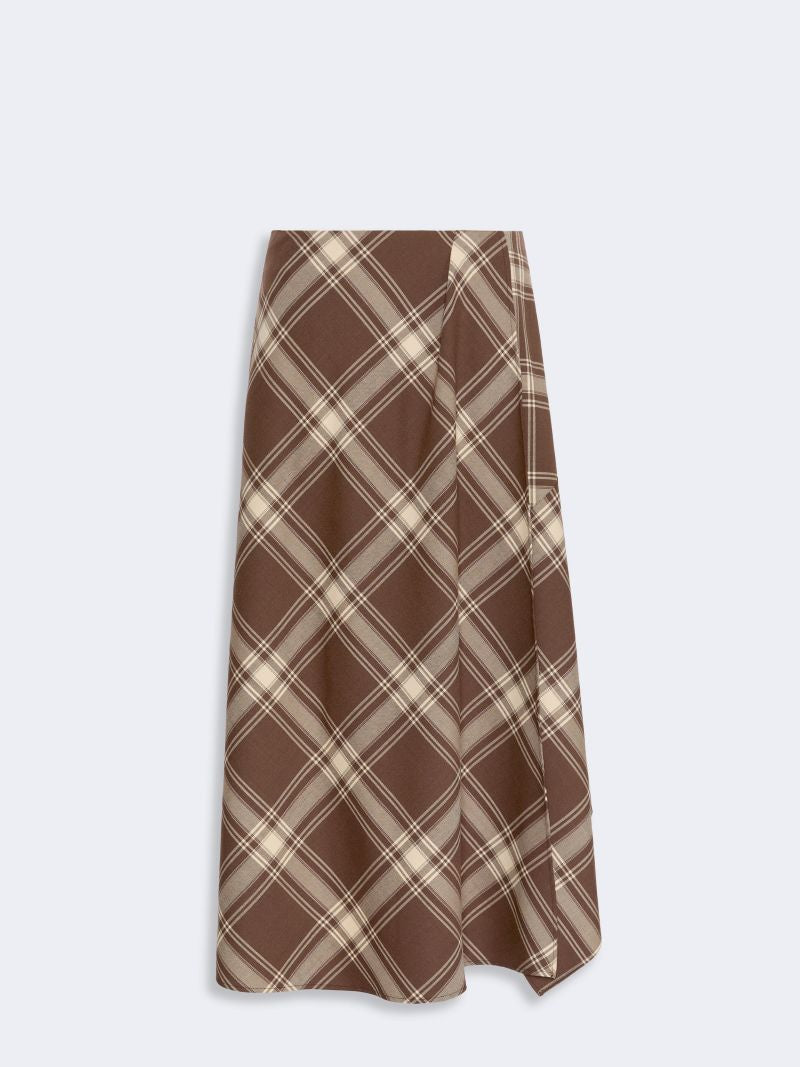 Weekend Max Mara Brown Tartan Skirt
