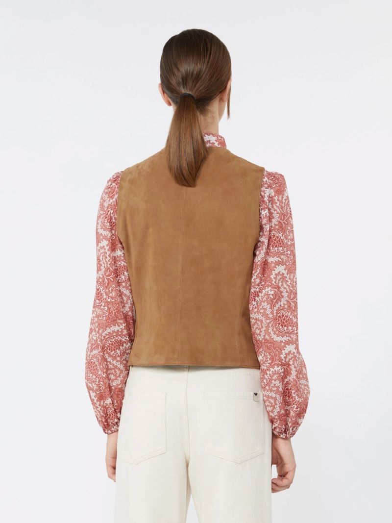 Weekend Max Mara Suede Waistcoat