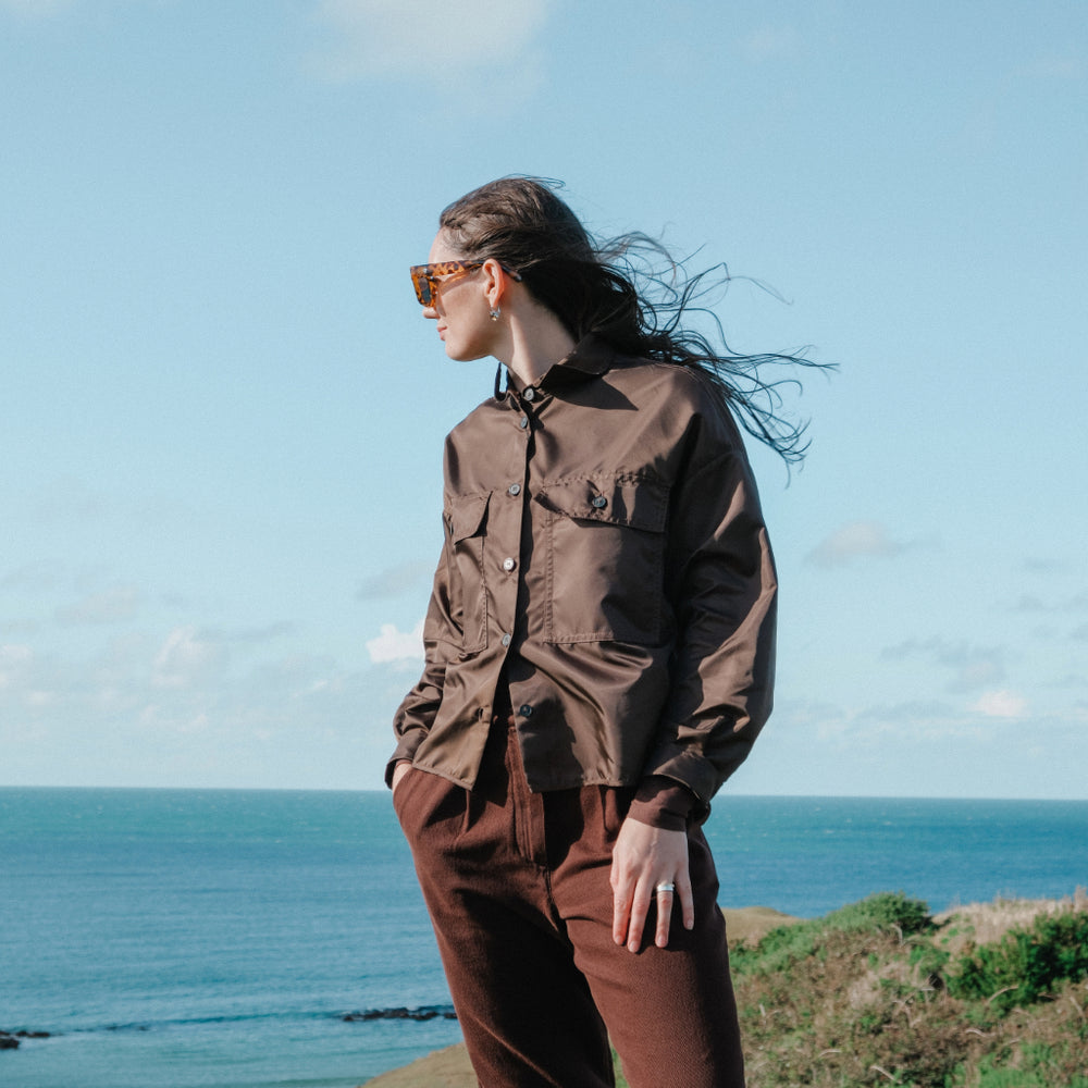 Weekend Max Mara Twill Cropped Shirt