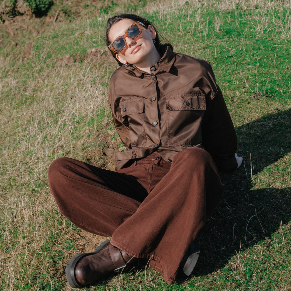 Weekend Max Mara Twill Cropped Shirt