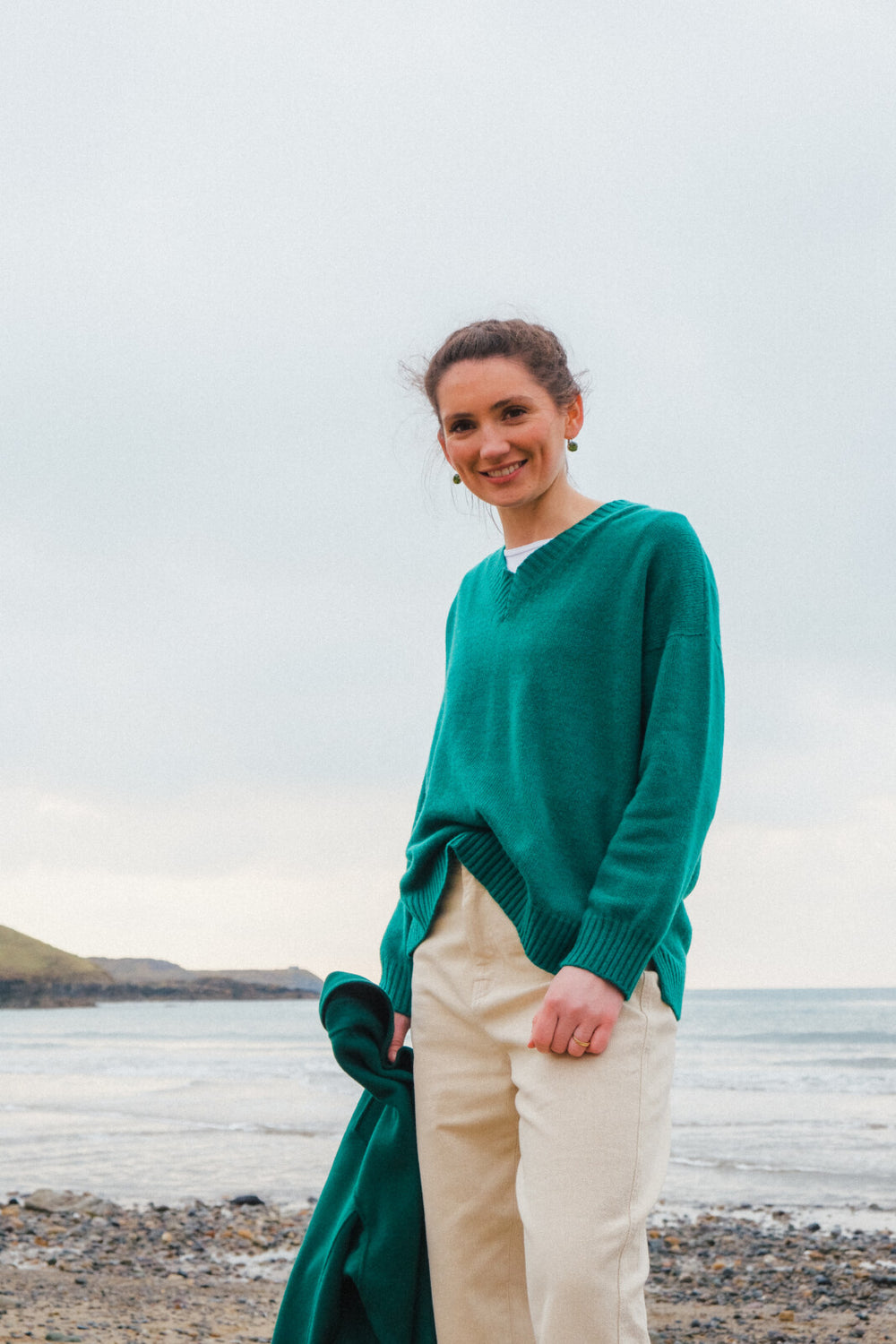 Weekend Max Mara V-Neck Sweater | Green