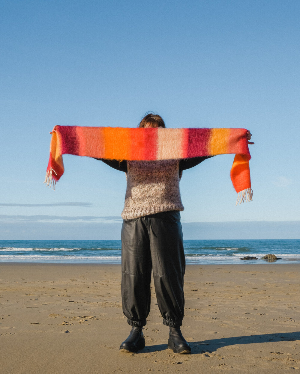 Striped Mohair Scarf