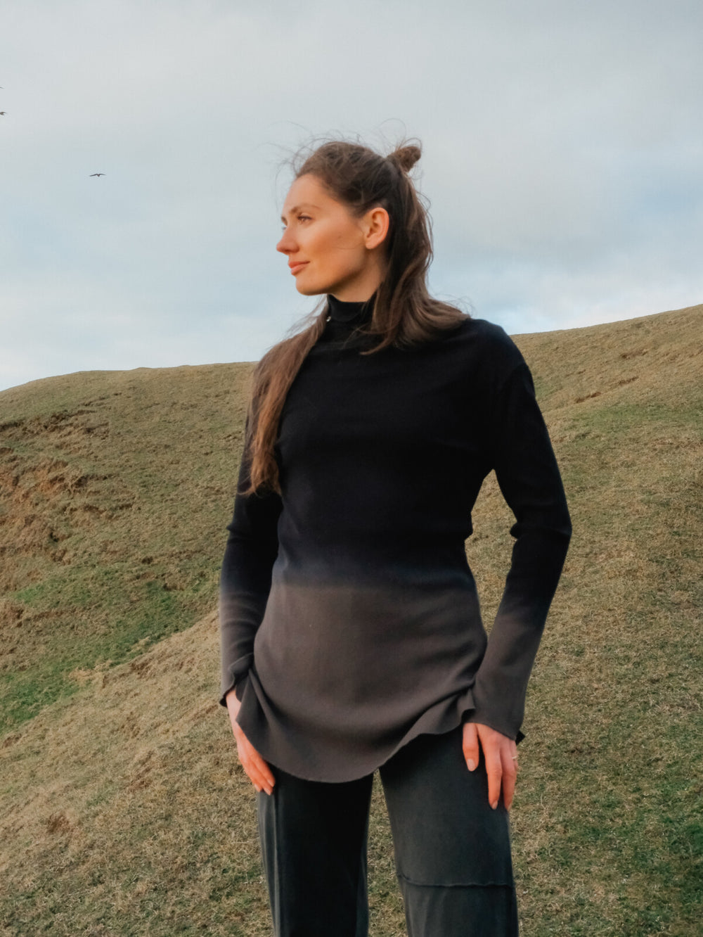 Sort Aarhus High Neck Top