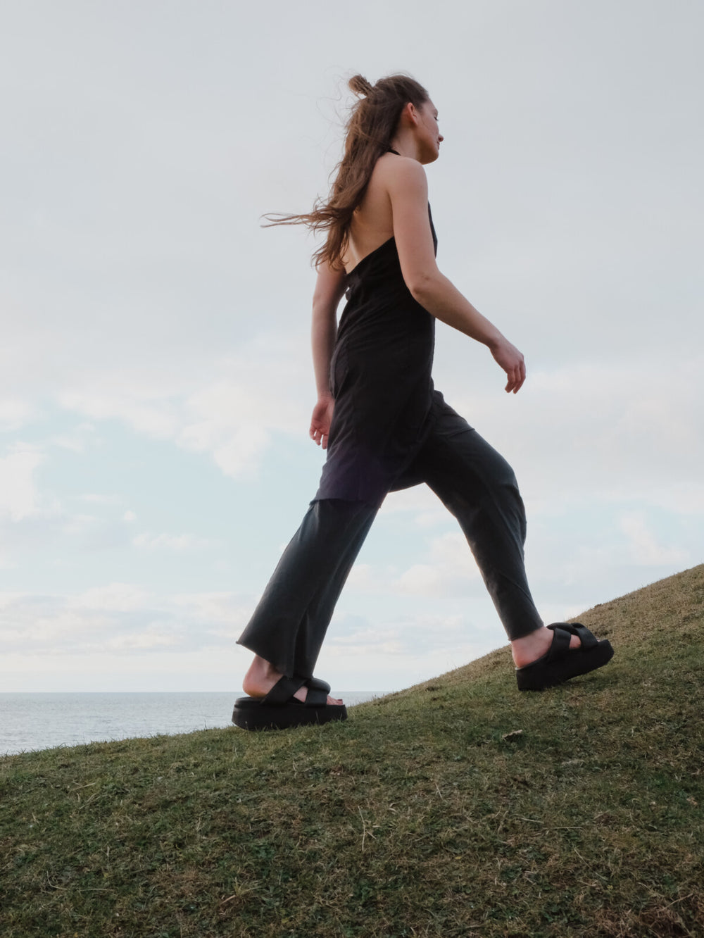 Sort Aarhus Haltneck Dress | Black