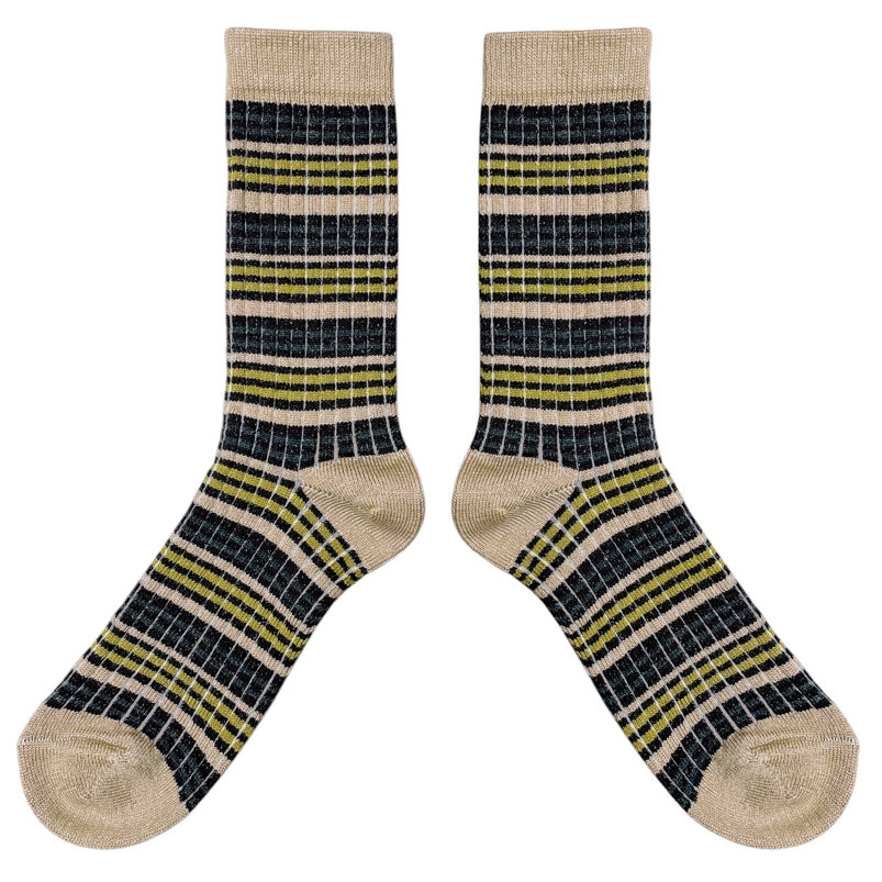 Merino Stripe Socks | Biscotti Stripe