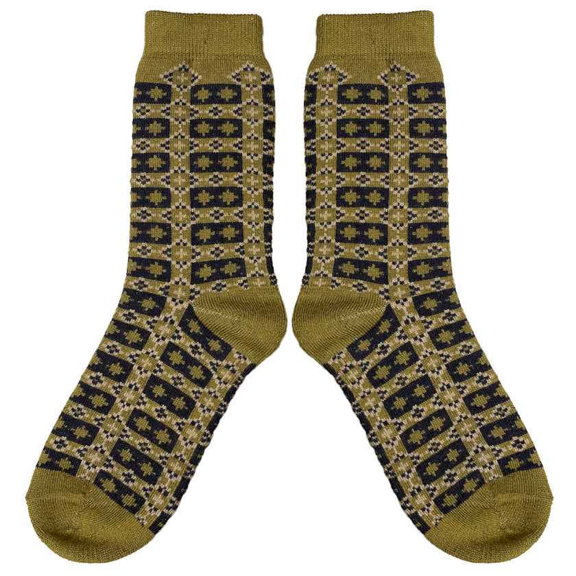 Brae Socks | Golden Olive