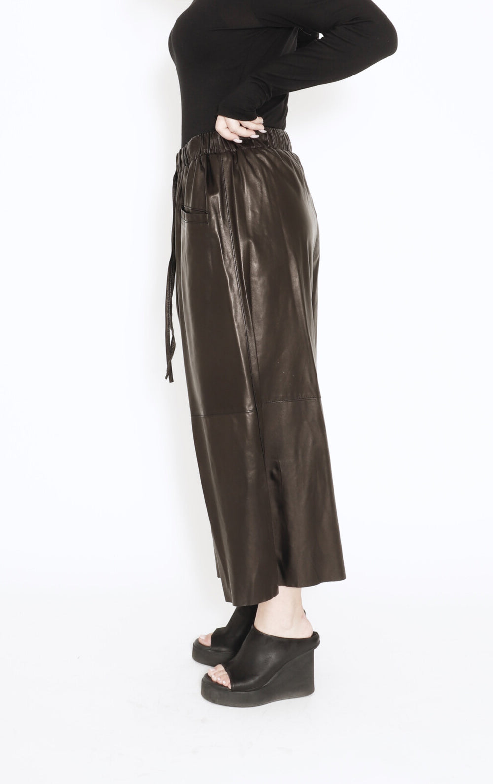 Sort Aarhus Leather Pants
