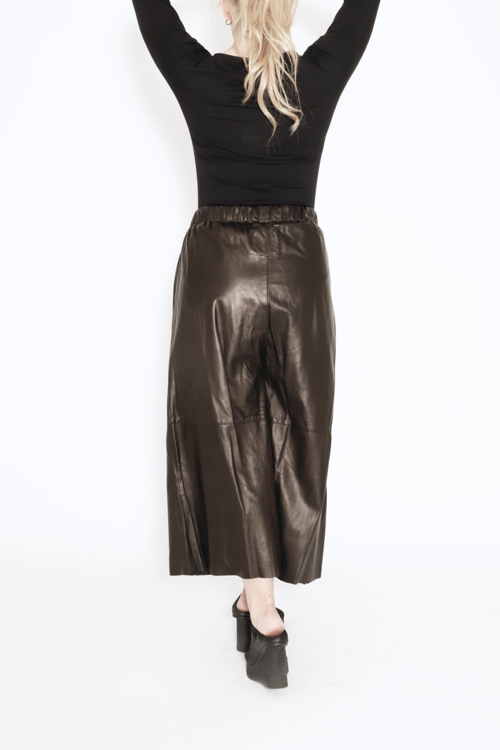 Sort Aarhus Leather Pants