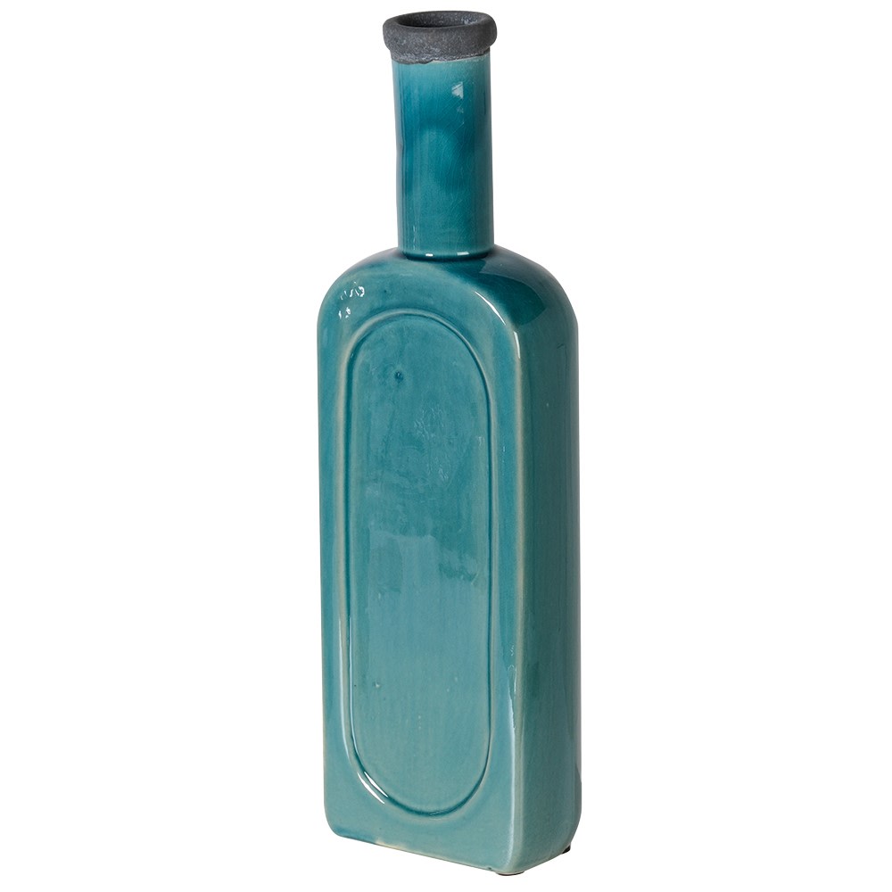 Turquoise Bottle Vase