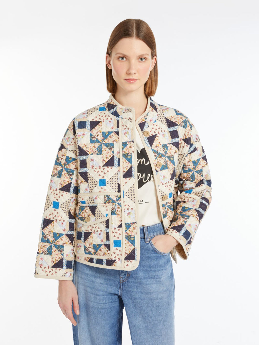 Weekend Max Mara Quilted Cotton Patchwork Jacket