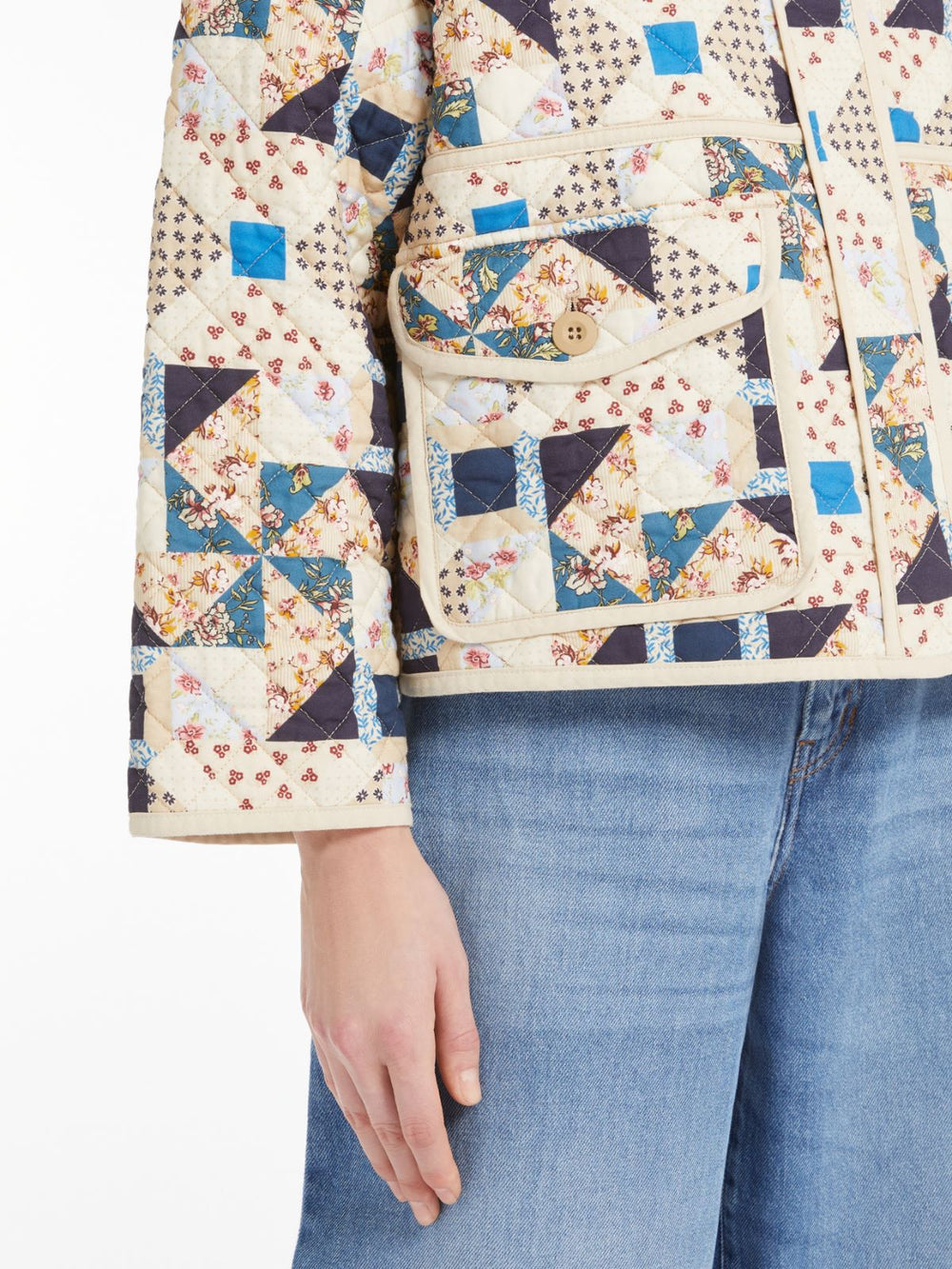 Weekend Max Mara Quilted Cotton Patchwork Jacket