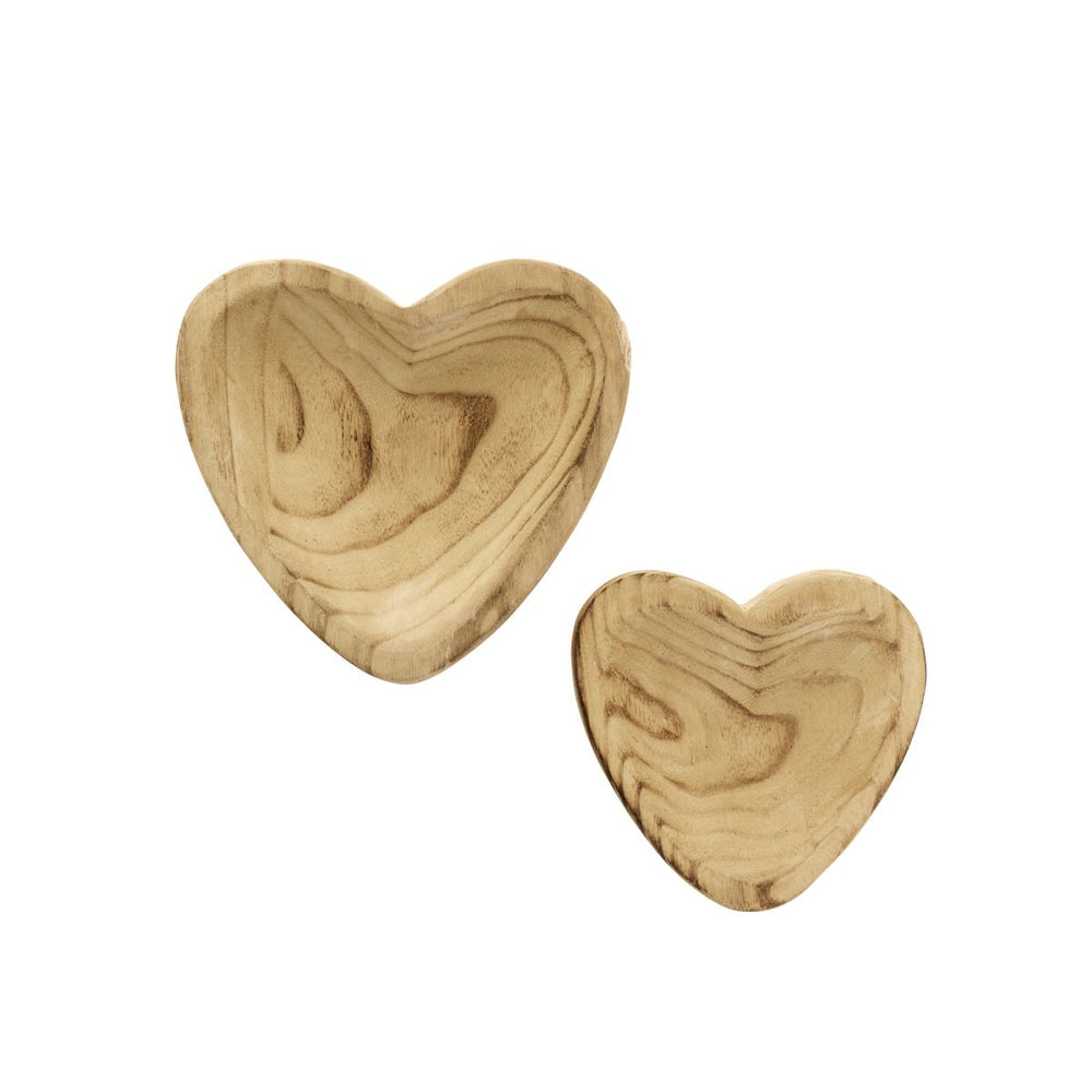 Wooden Heart Trays