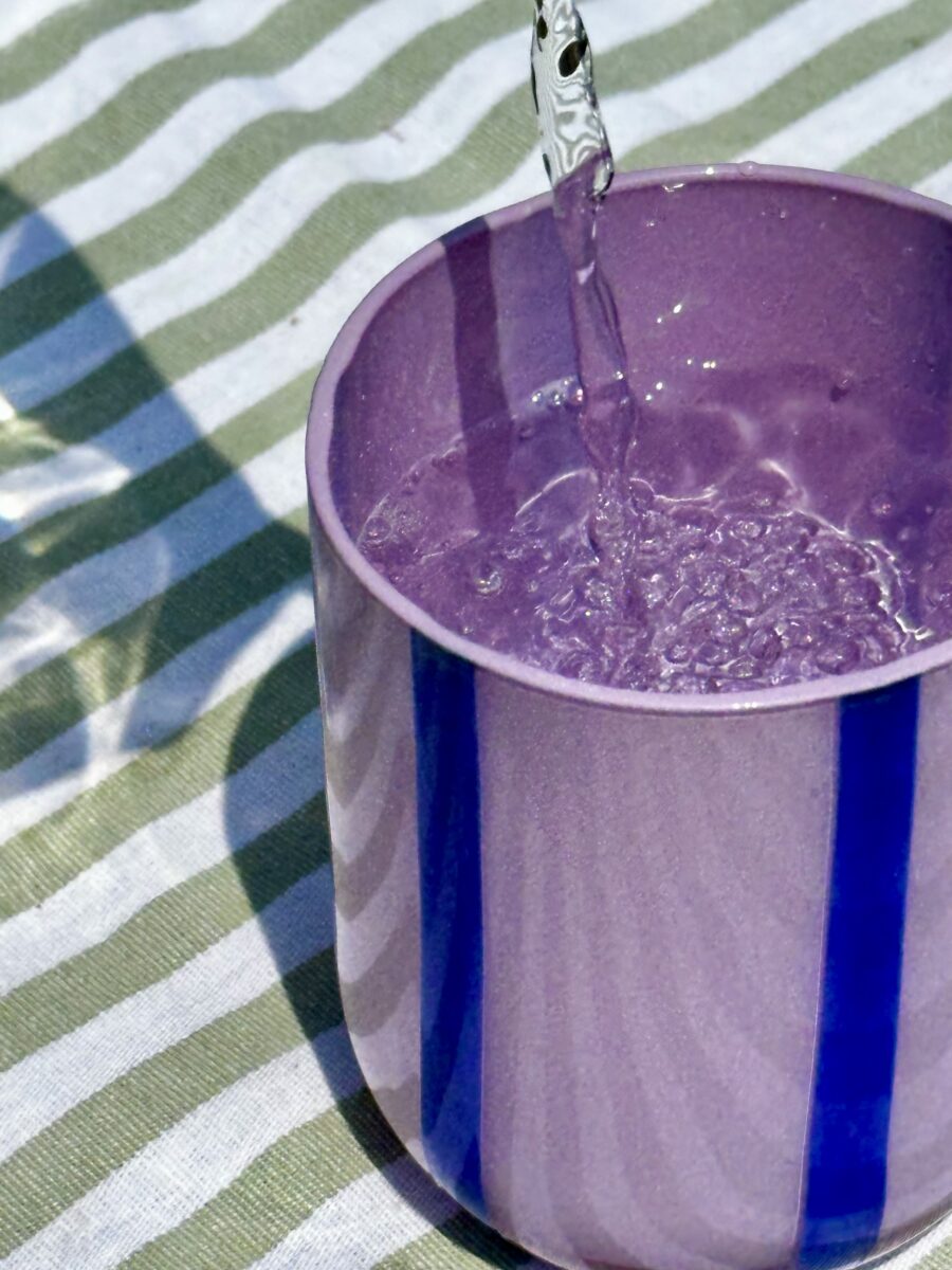 Atina Stripe Drinking Glass