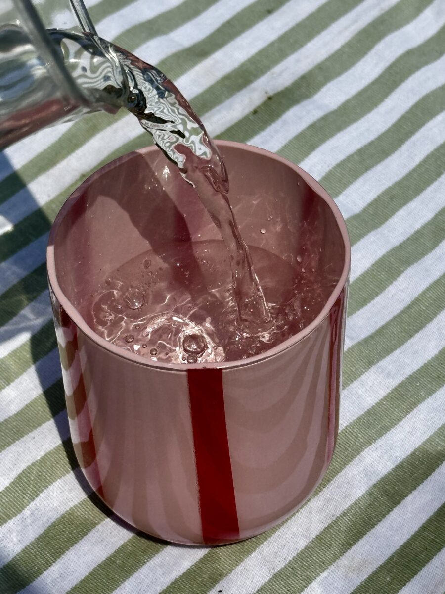 Atina Stripe Drinking Glass